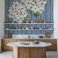 French Blue Hydrangeas II Mural Wallpaper - room preview 03