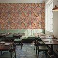 Harvest Paisley Mini Red Mural Wallpaper - room preview 03
