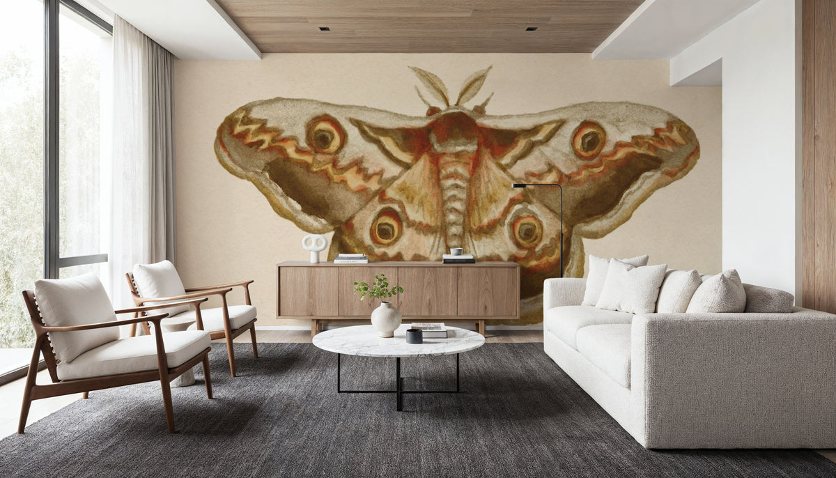 Spooky Halloween Moth II Mural Wallpaper - room preview 03