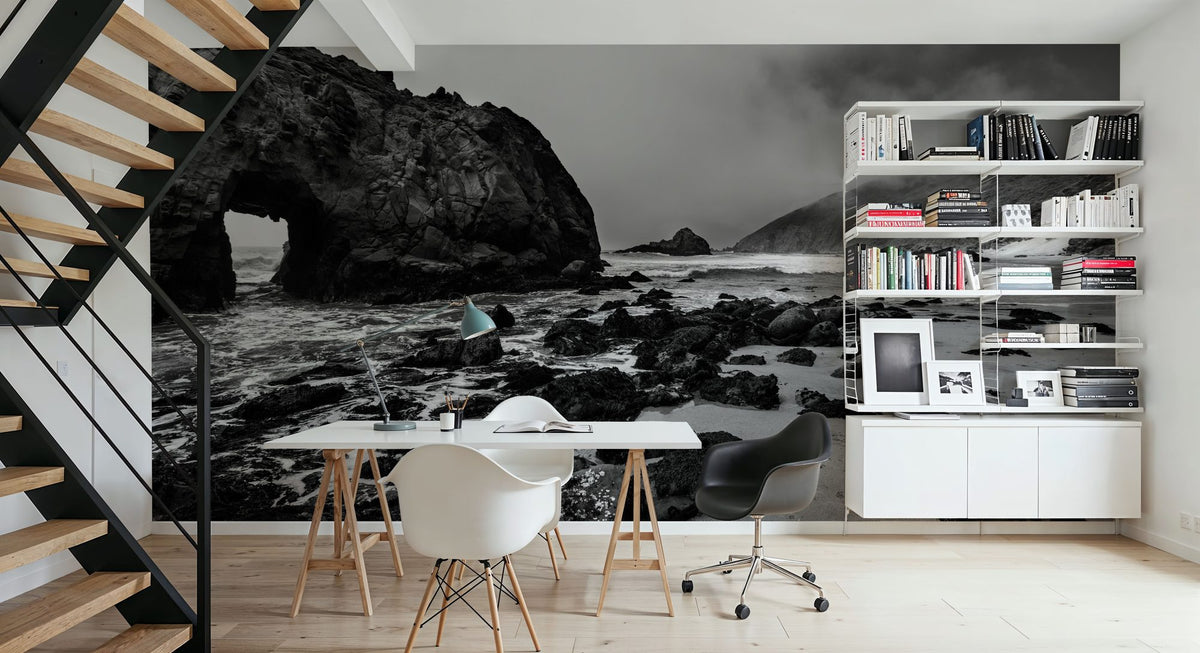 Pfeiffer Beach in Big Sur State Park Mural Wallpaper - room preview 03