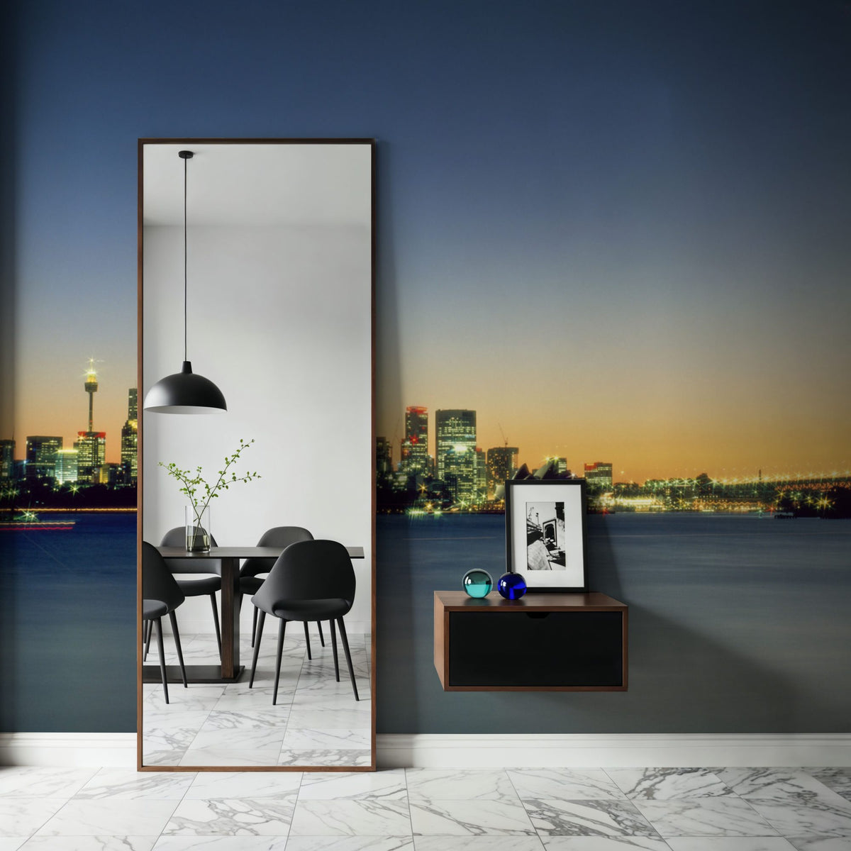 Metropolitan Gradient Twilight Mural Wallpaper - room preview 03
