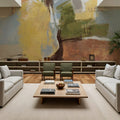 Crossing the River Mural Wallpaper - room preview 03