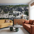 Stone Spire Sanctuary Mural Wallpaper - room preview 03