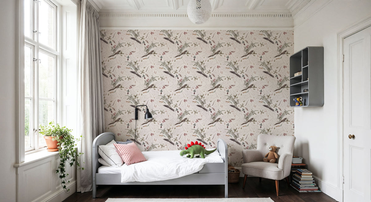 Rabbit Leap Mural Wallpaper - room preview 03