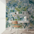 Hydrangeas in Bloom Mural Wallpaper - room preview 03