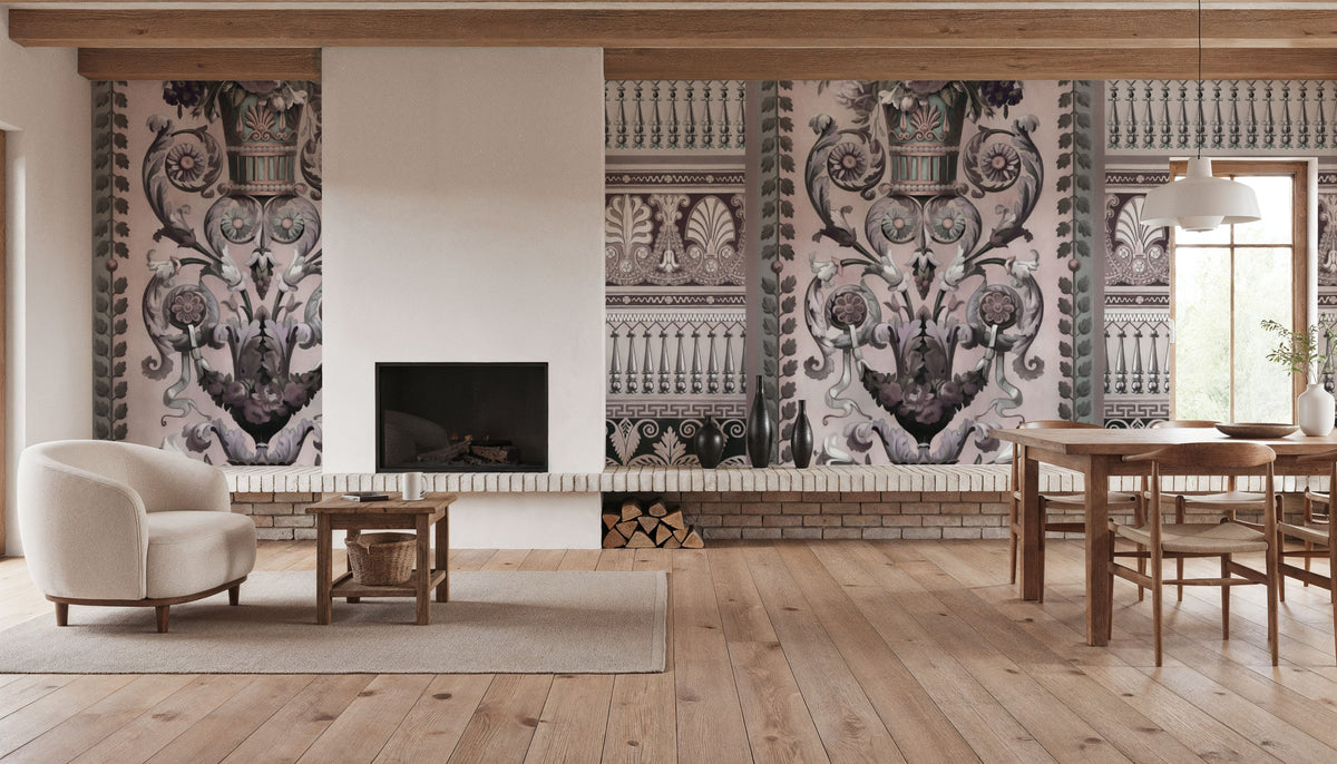 Flower Mountain, Rose Mural Wallpaper - room preview 03