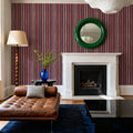 Bloom Lines Purple Mural Wallpaper - room preview 03