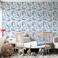 Blue Rainbows Mural Wallpaper - room preview 03