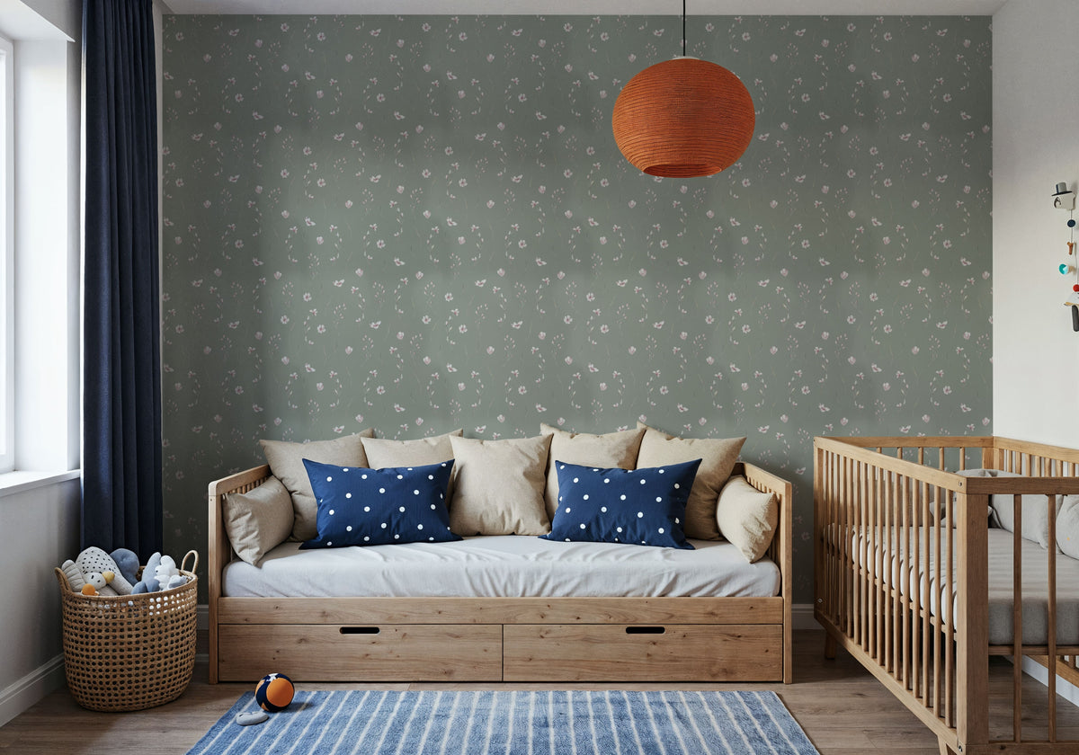 Fragile Flowers Mural Wallpaper - room preview 03