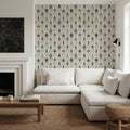 Marble Papers Flowers V.2, Lilac Mural Wallpaper - room preview 03