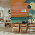 Tropical Birds II Mural Wallpaper - room preview 03