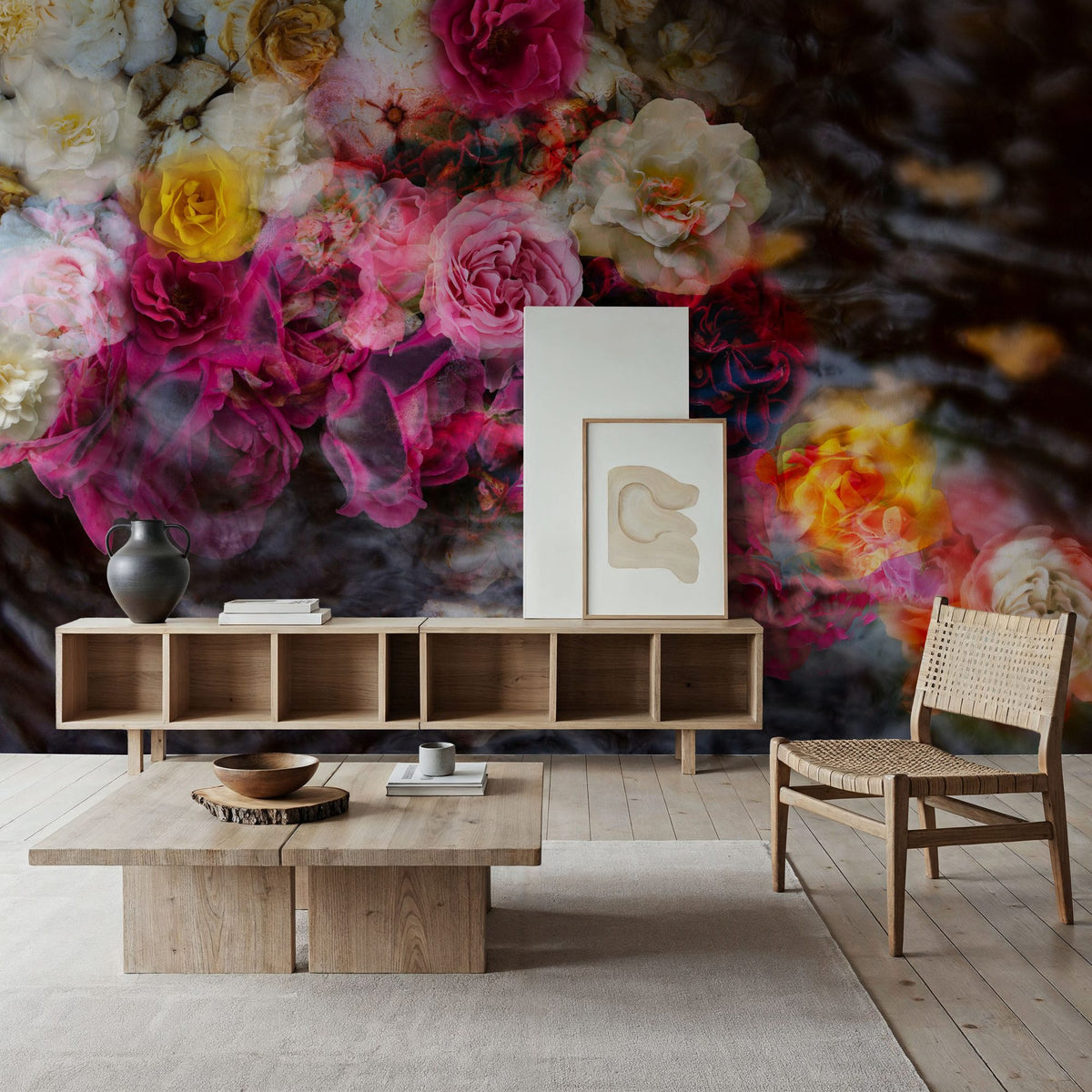 River of Roses Mural Wallpaper - room preview 03
