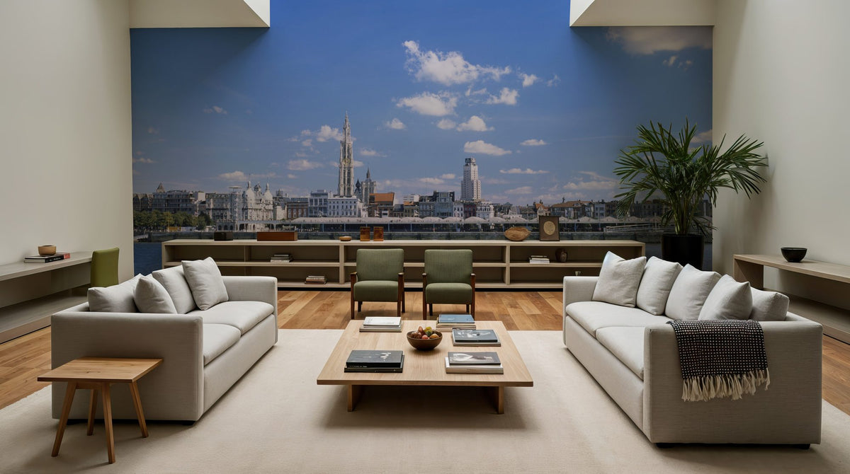 London Riverside Panorama Mural Wallpaper - room preview 03