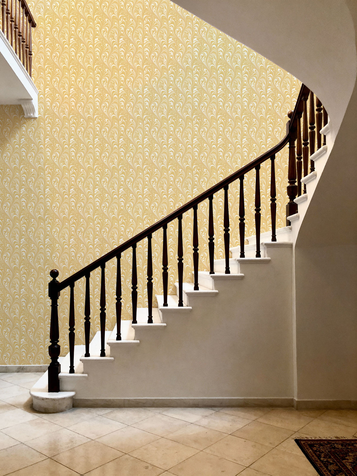 Marbelized Flow, Lemoncurd Mural Wallpaper - room preview 03