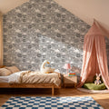 Sky Is the Limit Gray Mural Wallpaper - room preview 03