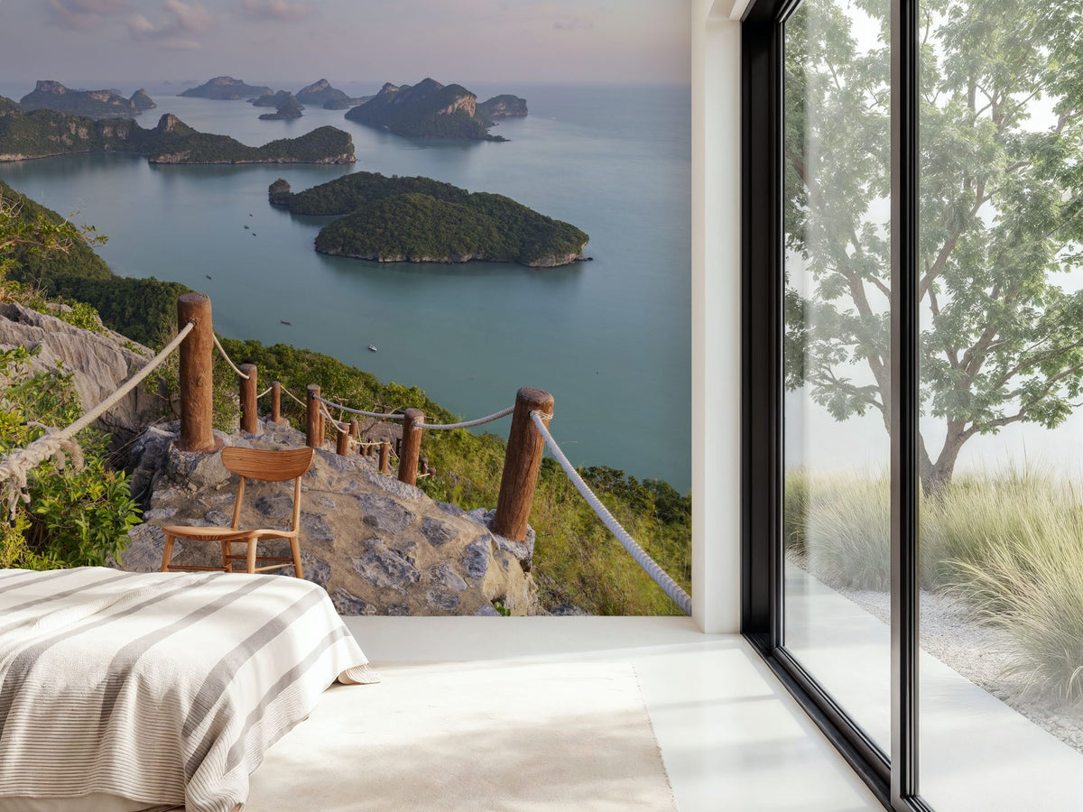 Coastal Stairway Mural Wallpaper - room preview 03