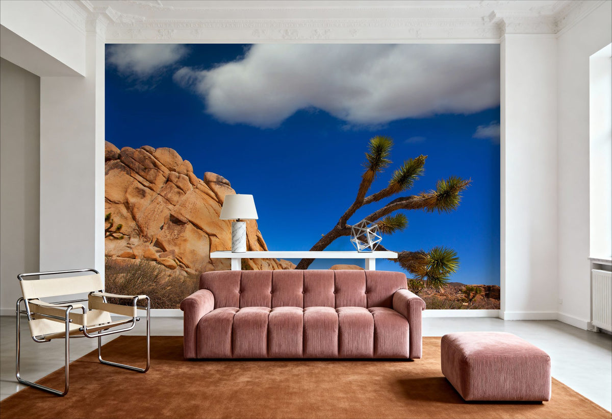 Joshua Tree Blue II Mural Wallpaper - room preview 03