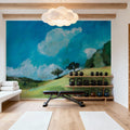 August Clouds Study Mural Wallpaper - room preview 03