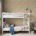Surf Time Yellow Mural Wallpaper - room preview 03