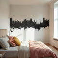 Granada Spain Skyline Black & White Mural Wallpaper - room preview 03