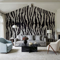 Zebra Stripes Mural Wallpaper - room preview 03