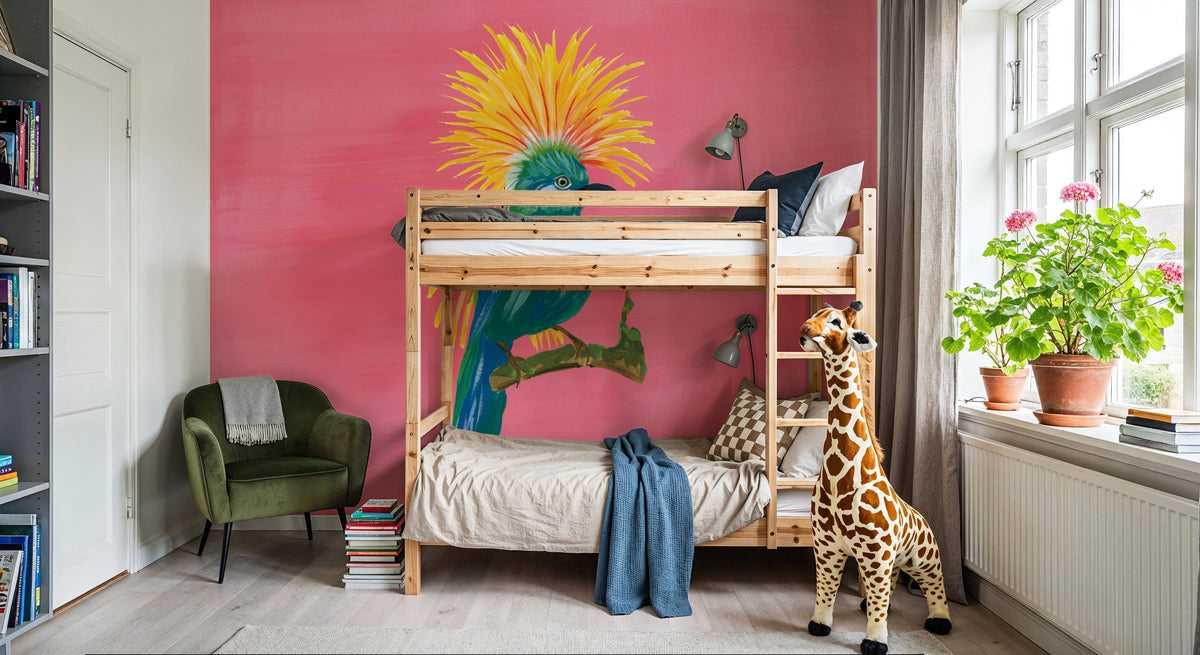 Birds of Paradise III Mural Wallpaper - room preview 03