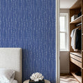 Coastal Dripping Blue Mural Wallpaper - room preview 03