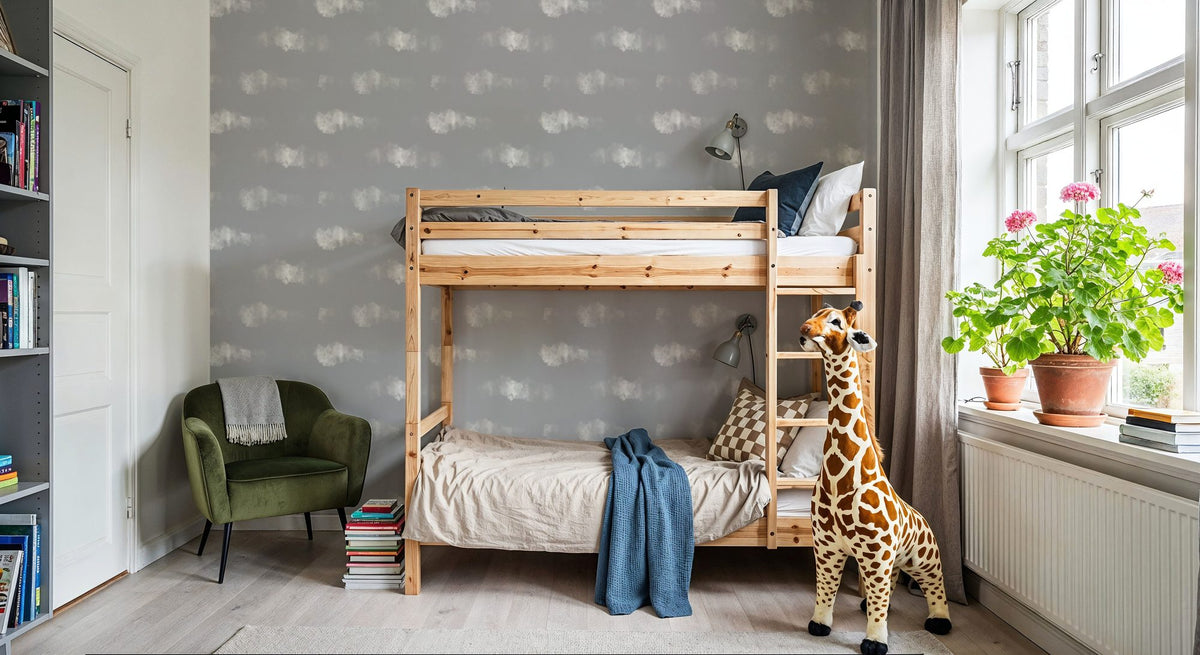 Cloudy Marks Mural Wallpaper - room preview 03