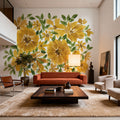 Sunflower Blooms Mural Wallpaper - Warm Tone - room preview 03