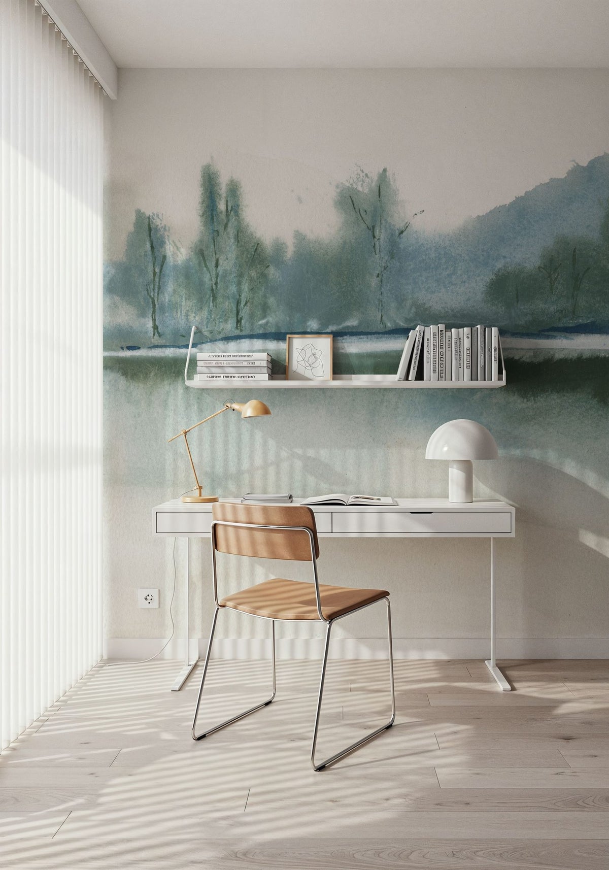 Mountain Mist Mural Wallpaper - room preview 03