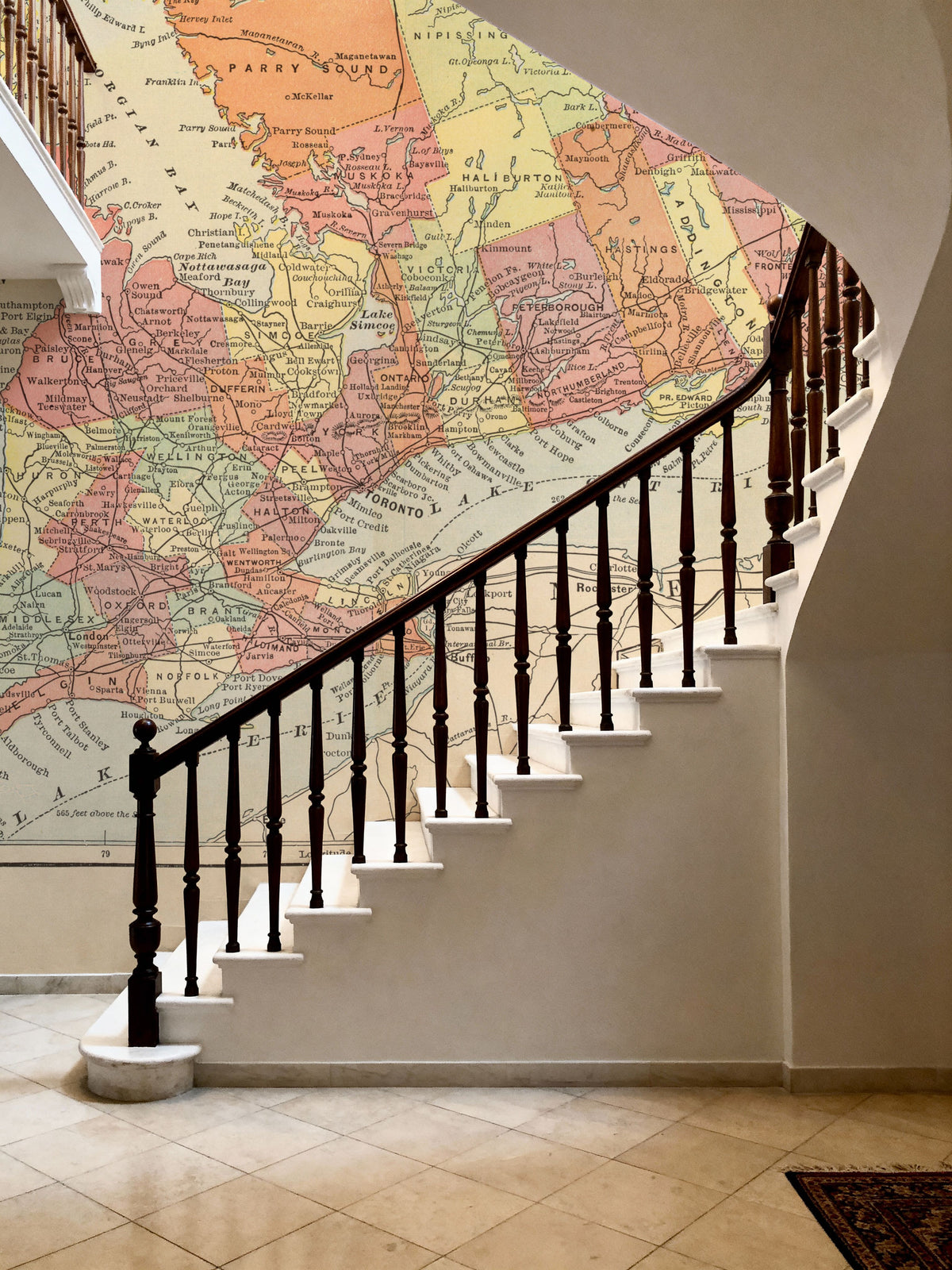Map of Ontario Mural Wallpaper - room preview 03