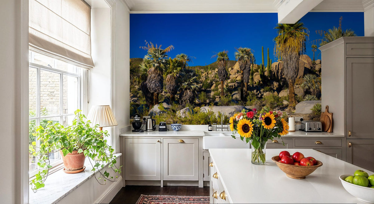 Baja Palms Mural Wallpaper - room preview 03