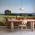 Harvest Highway Blue Gradient Mural Wallpaper - room preview 03
