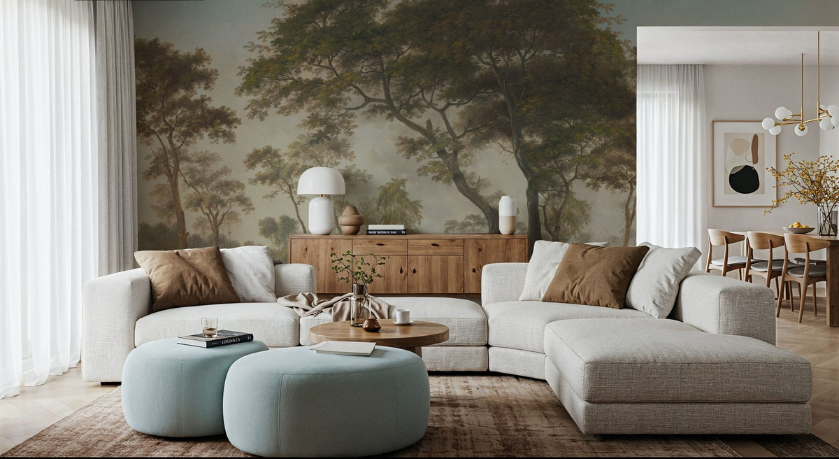 Woodland Brook, Morning Green Mural Wallpaper - room preview 03