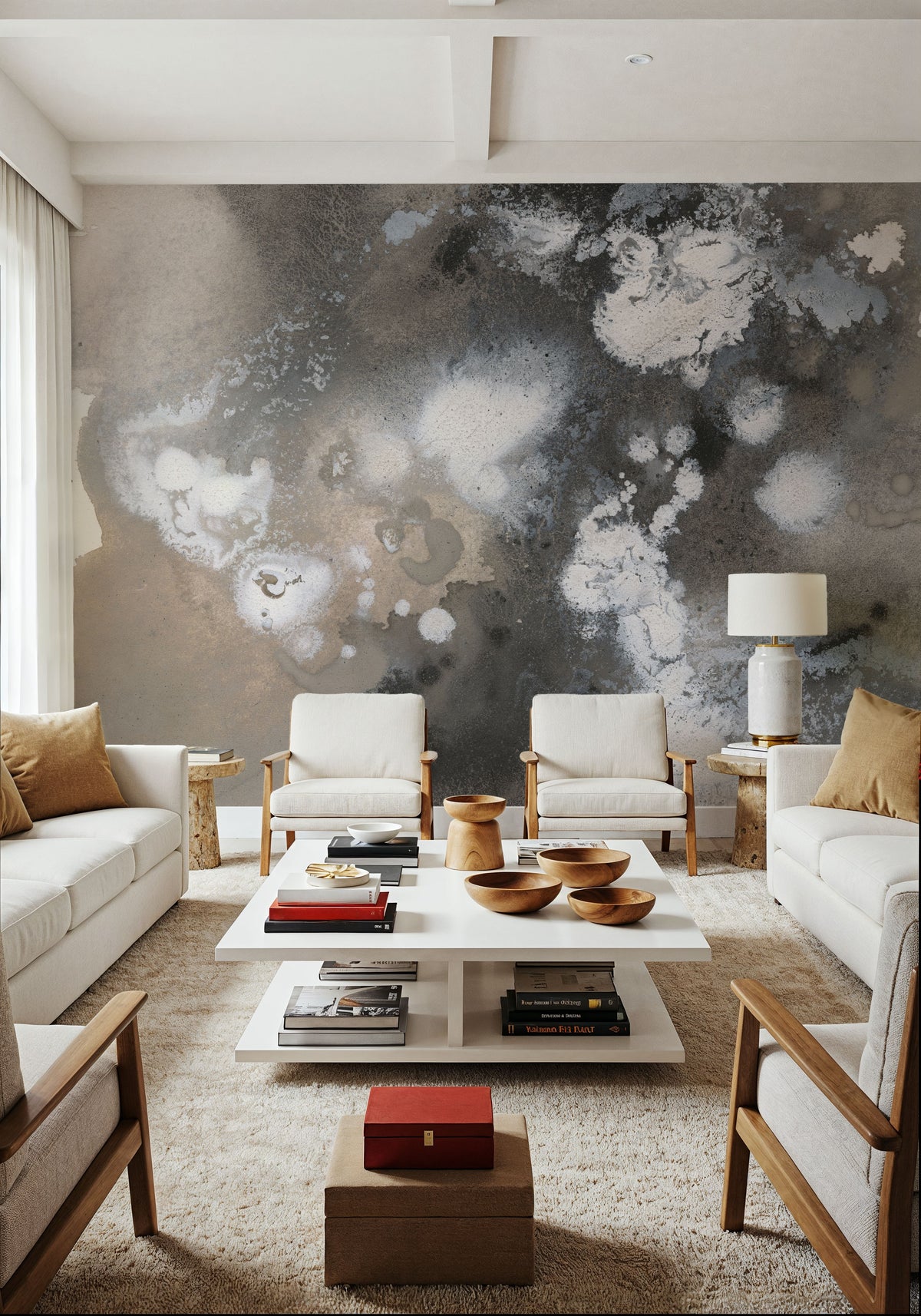 Sustained Abstraction I Mural Wallpaper - room preview 03