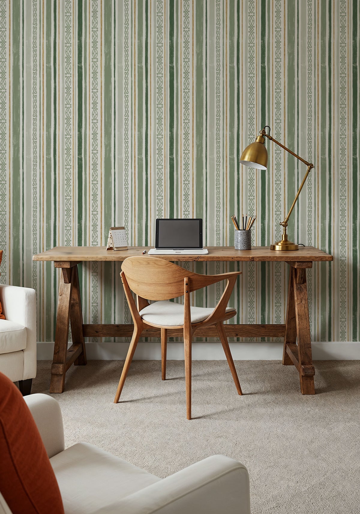 Lucky Stripes Mural Wallpaper - room preview 03