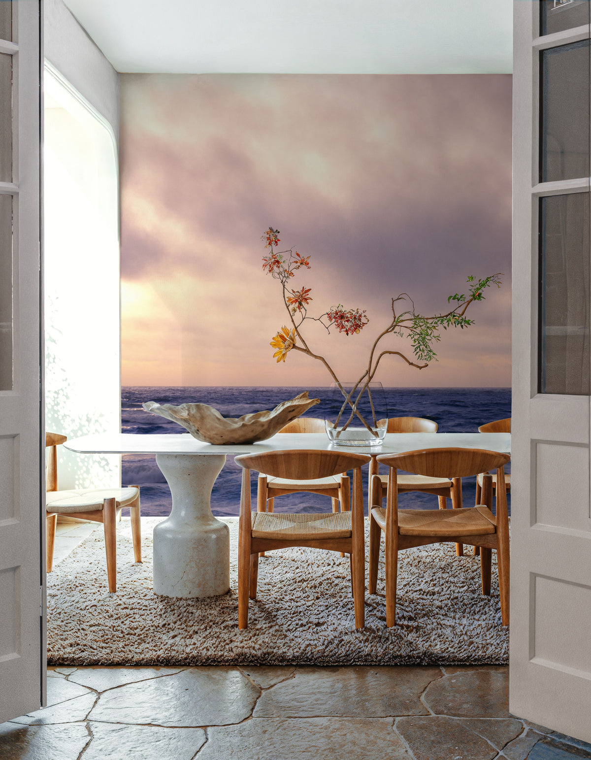Lavender Horizon Mural Wallpaper - room preview 03