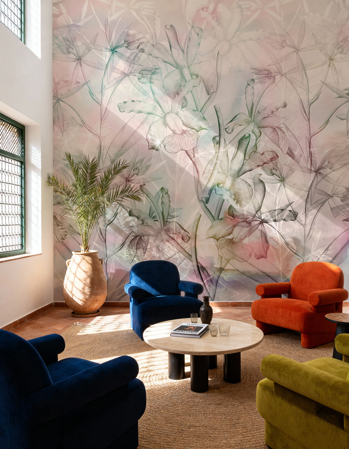 Orchid Mirage Mural Wallpaper - Edition 4 - room preview 03