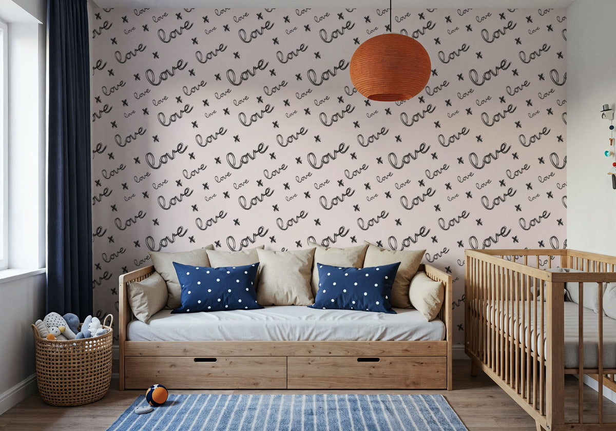 Love Letter Mural Wallpaper - room preview 03
