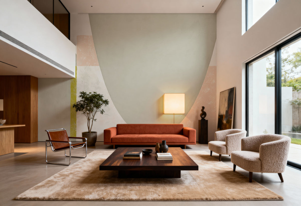 Graybird Mural Wallpaper - room preview 03
