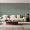 Flower Bridges Mint Mural Wallpaper - room preview 03