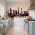 Niagara Falls Skyline Purple & Gold Mural Wallpaper - room preview 03
