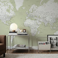 World Map Cities - Xolani Mural Wallpaper - room preview 03