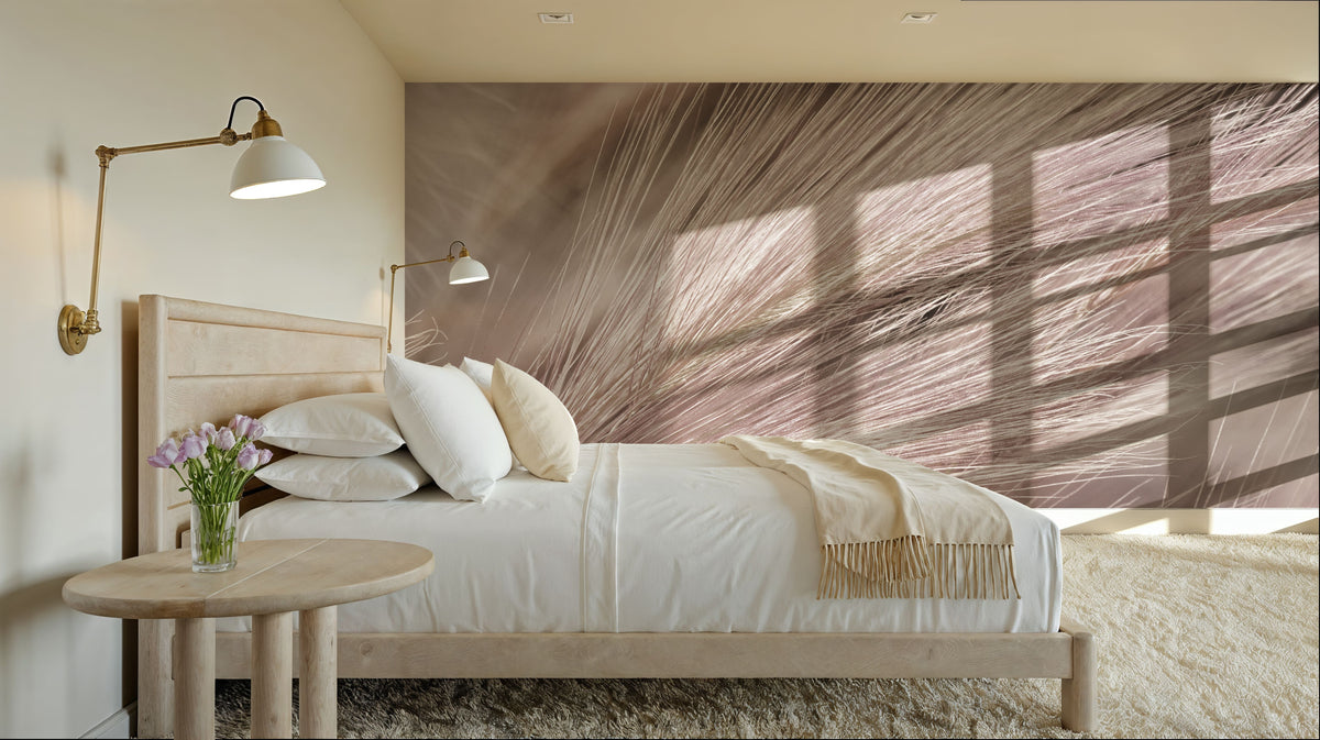 Foxtail Barley III Mural Wallpaper - room preview 03