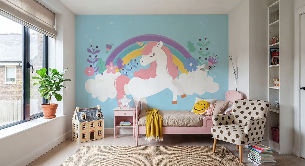 By the End of the Rainbow Mural Wallpaper - room preview 03