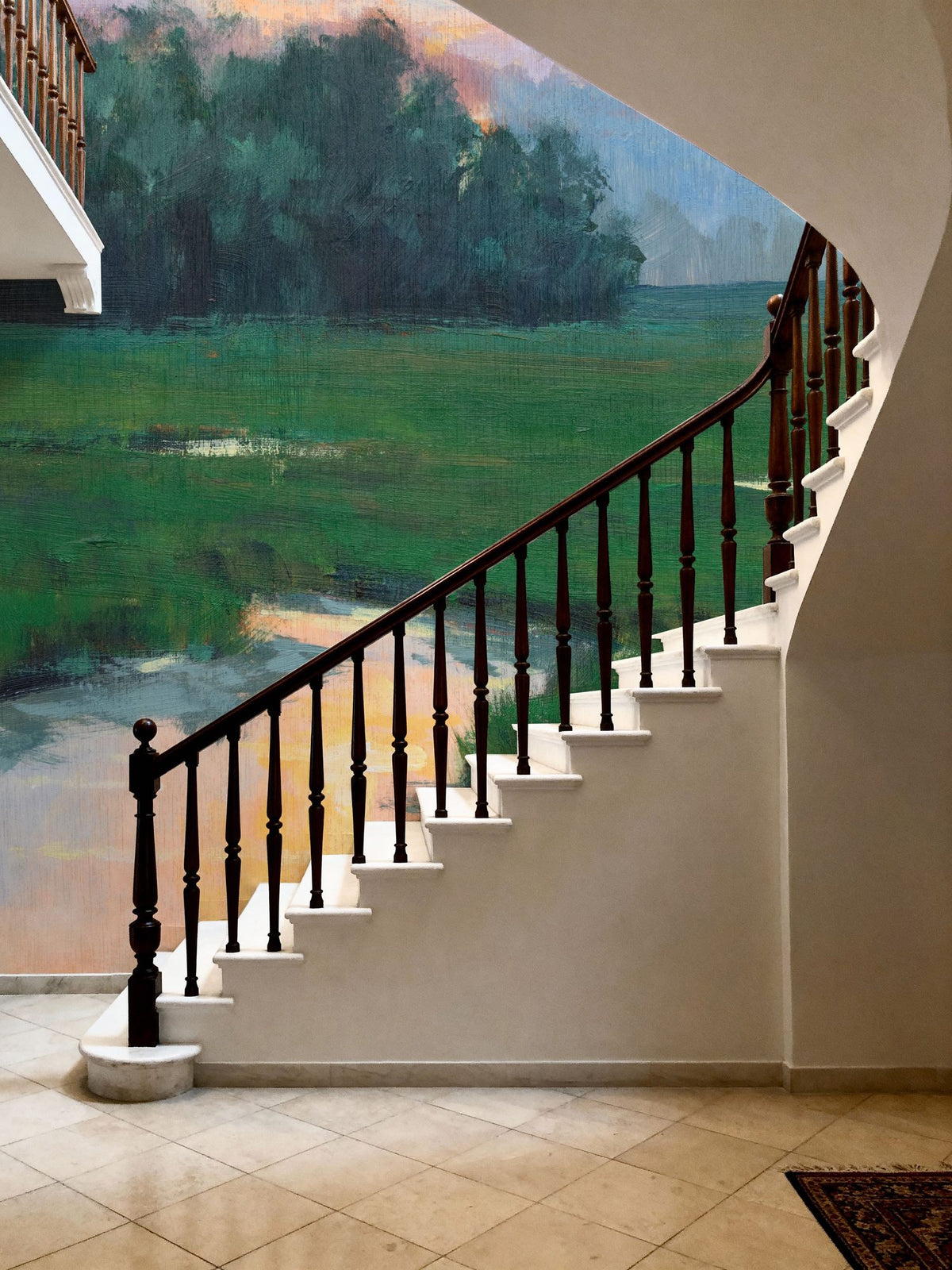 Sunset Over the Marshes Mural Wallpaper - room preview 03