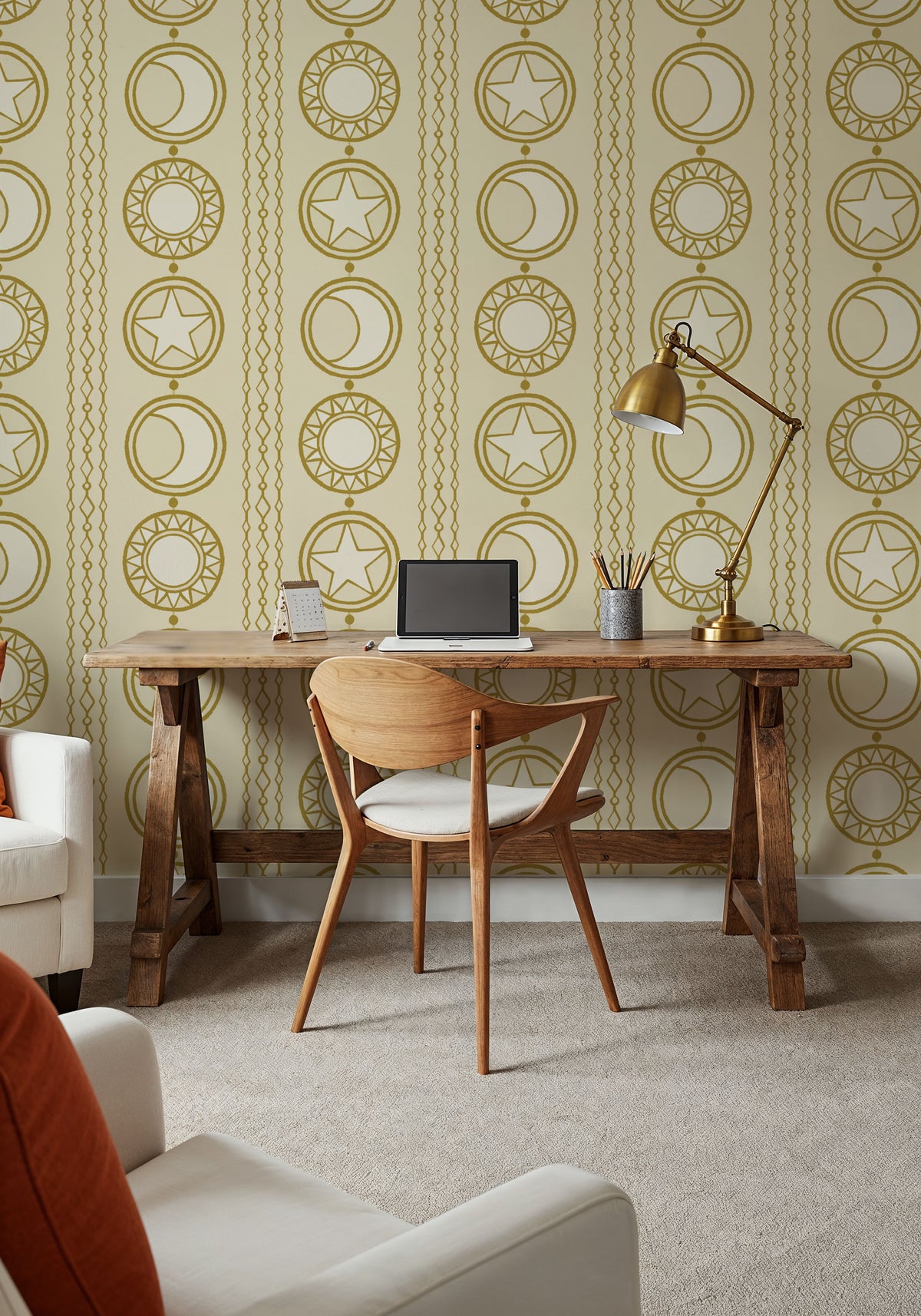 Celestial Medallions Mural Wallpaper - room preview 03