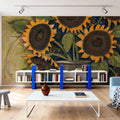Sunflower Crock Mural Wallpaper - room preview 03