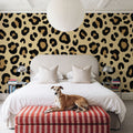 Leopard Skin Grrrrrr Mural Wallpaper - room preview 03