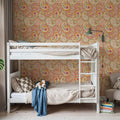 Harvest Paisley Orange Mural Wallpaper - room preview 03